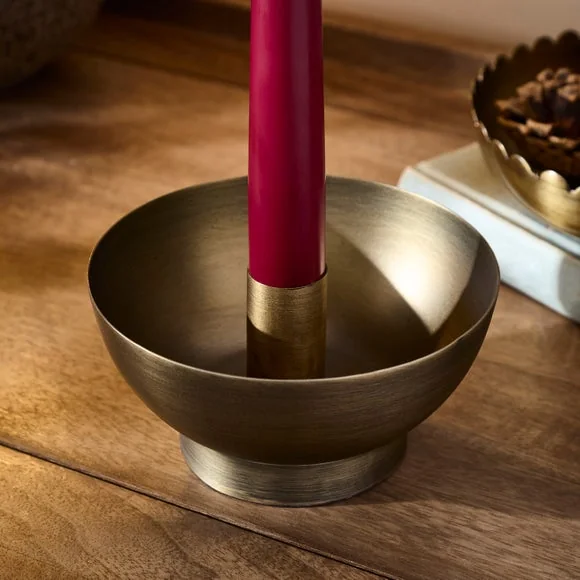 Gold Taper Candle Holder – image 2