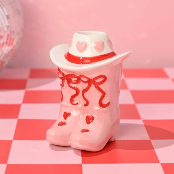 The Feel Good Club Cowboy Boots Candlestick Holder – image 2