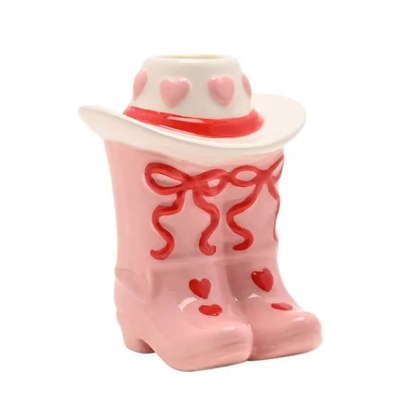 The Feel Good Club Cowboy Boots Candlestick Holder – image 3