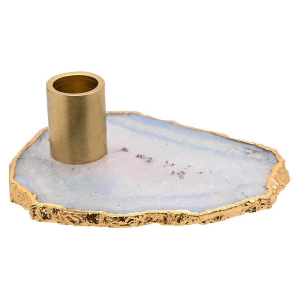 Hestia Celestial Blue Agate Candlestick Holder – image 2