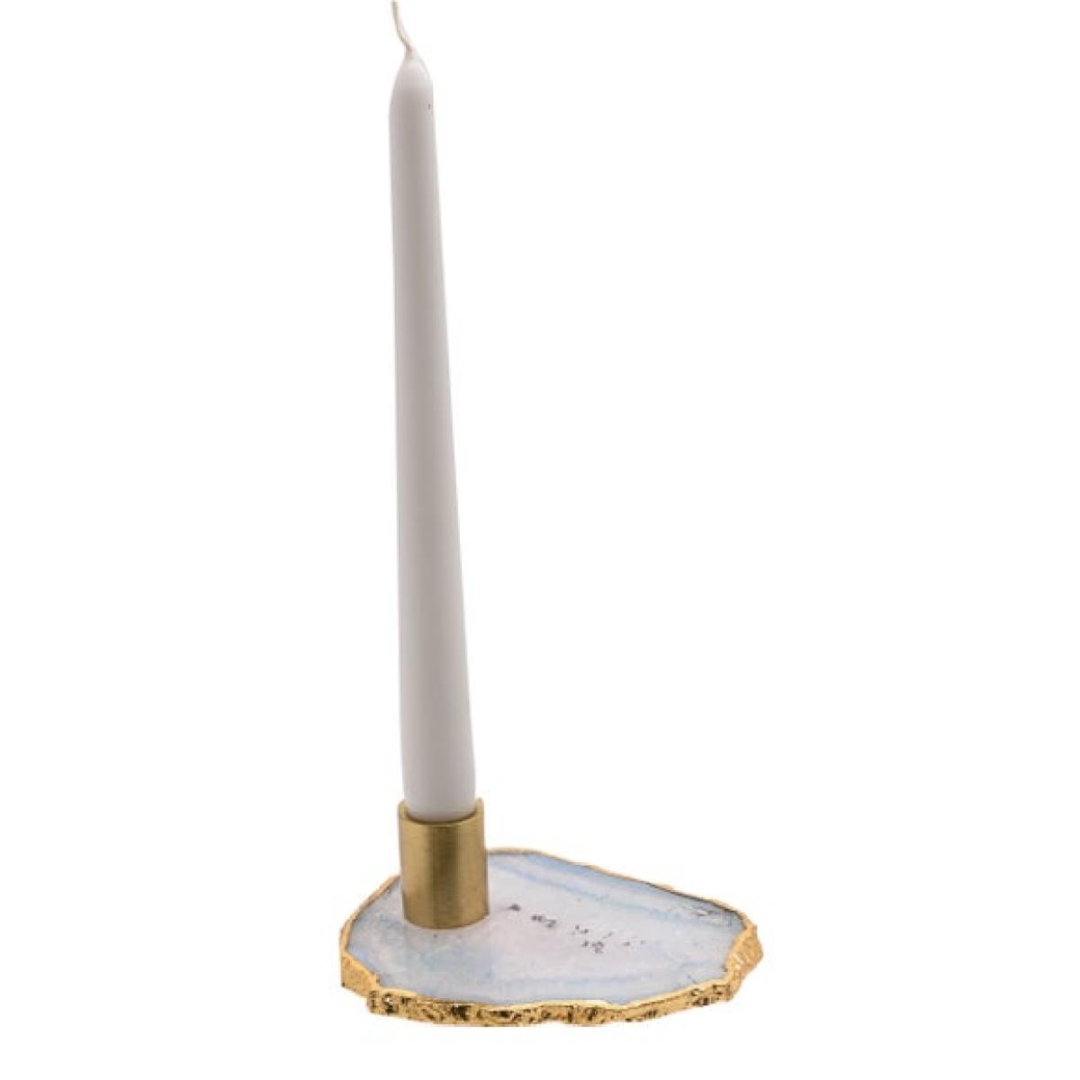 Hestia Celestial Blue Agate Candlestick Holder – image 4
