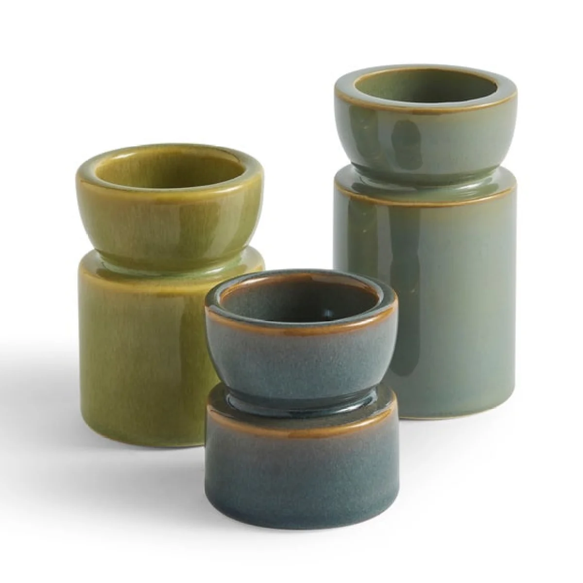 Set of 3 Taper Tealight Candle Holders – image 3
