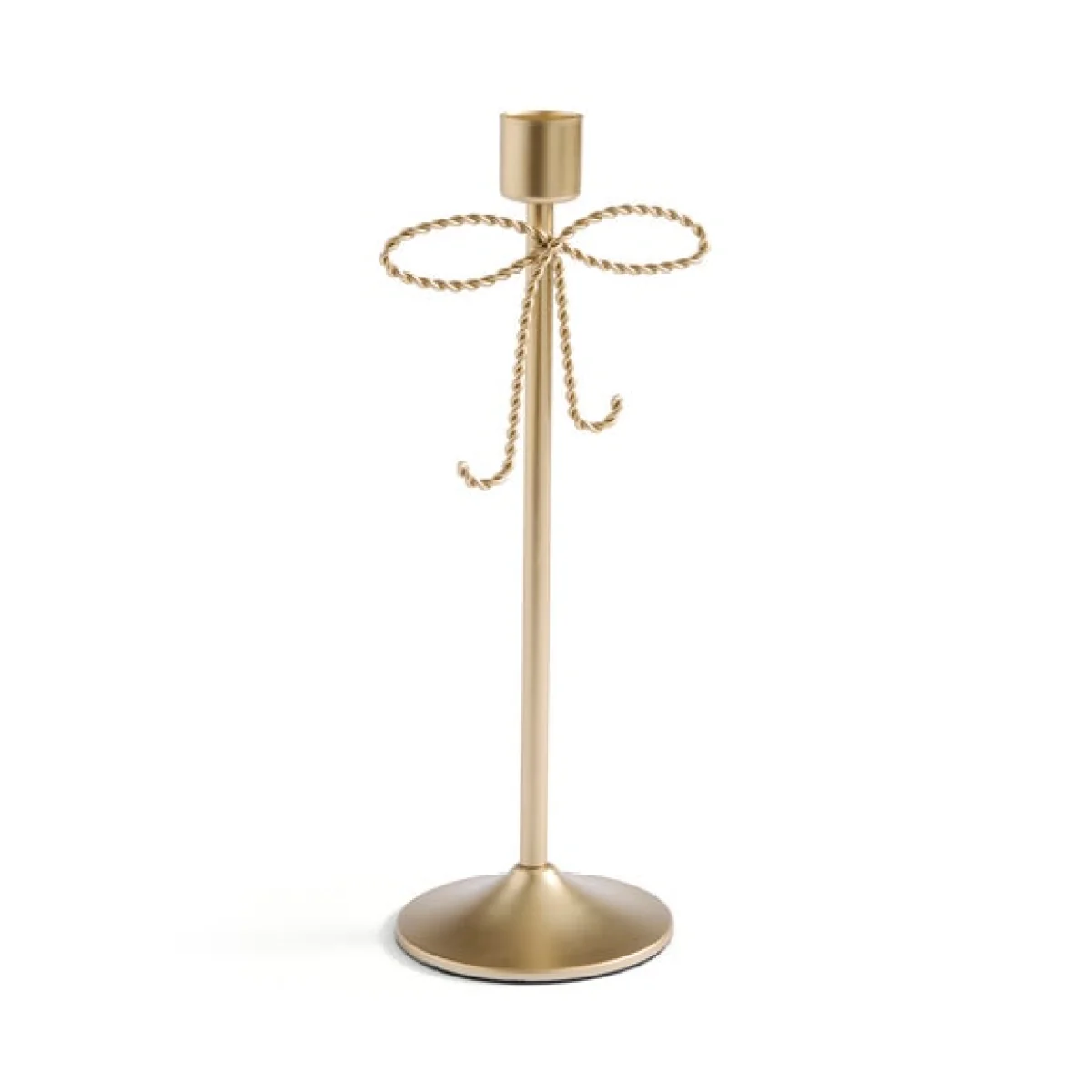 Twisted Bow Metal Candlestick Holder – image 3
