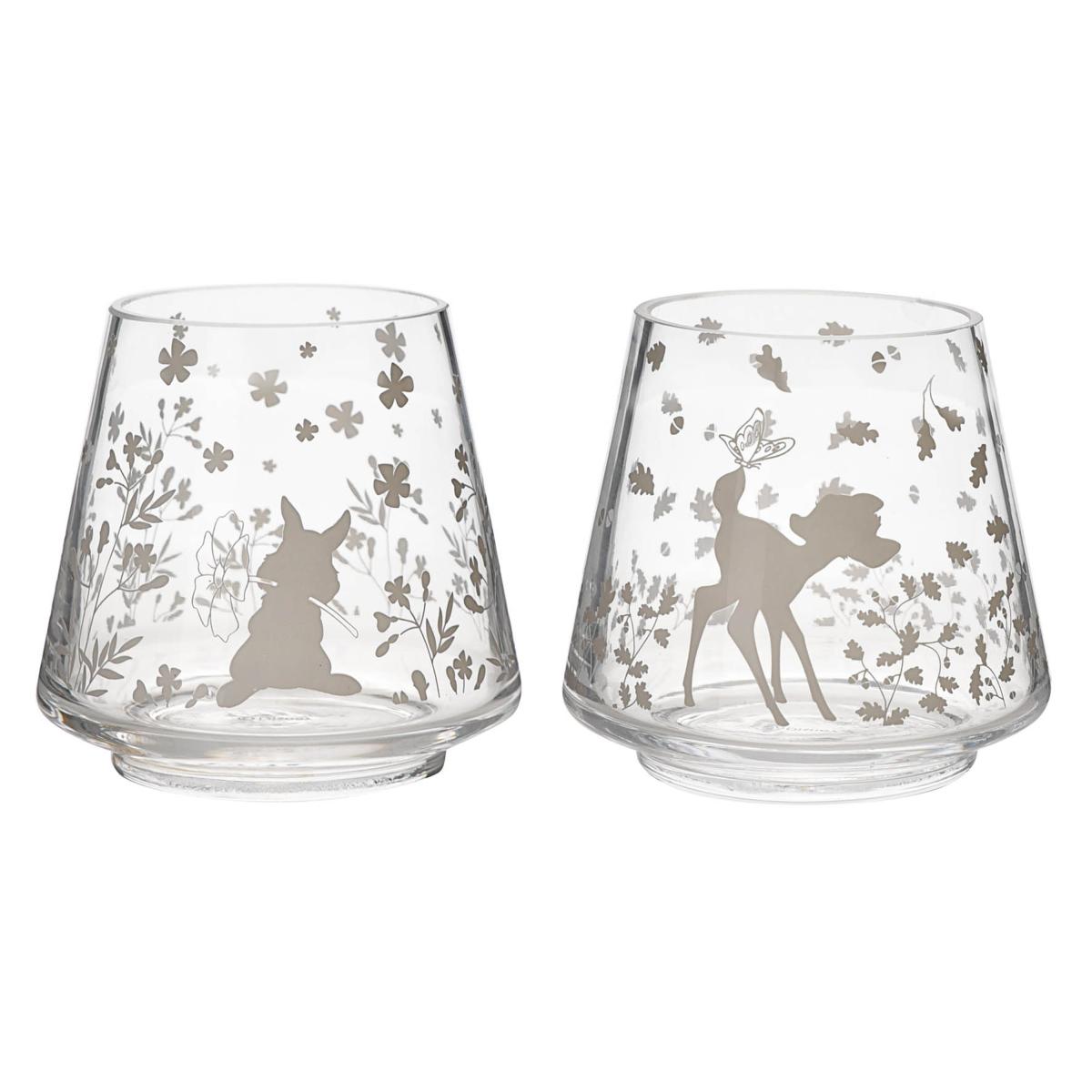 Set of 2 Disney Bambi Glass Candle Holders – image 4