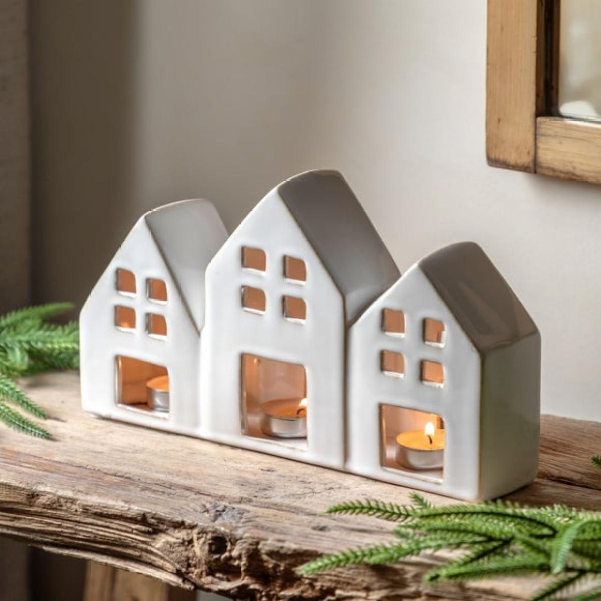 Ceramic Cosy Homes Tealight Holder – image 1