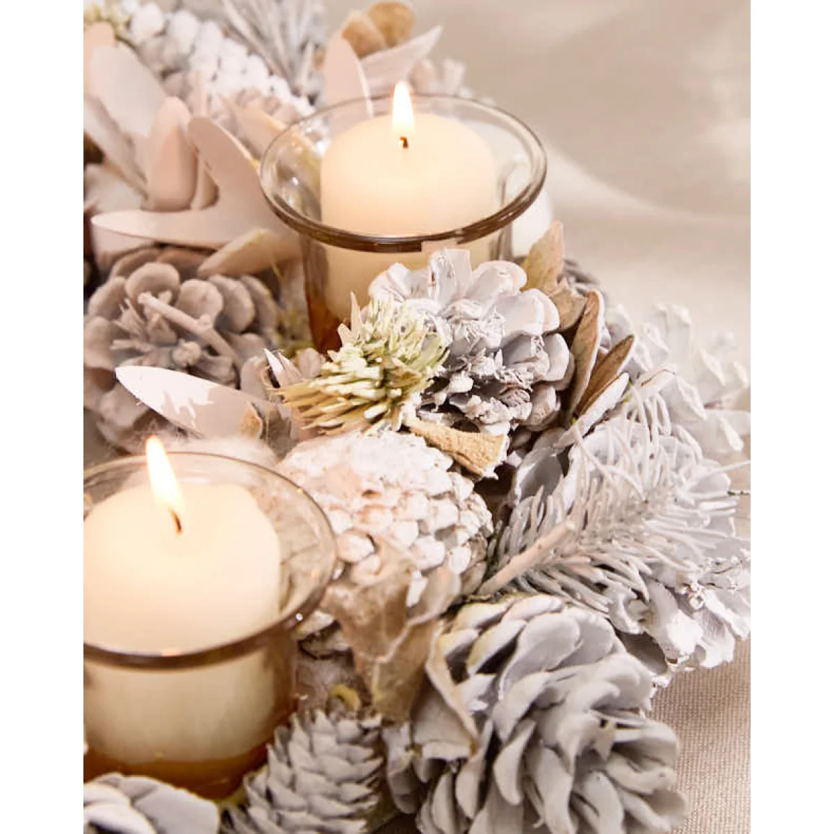 Snow Dusted Woodland Tealight Holders – image 2