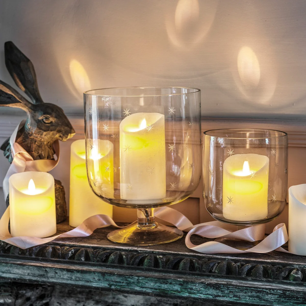 Graham and Green Tiny Stars Small Votive Candle Holder – image 1