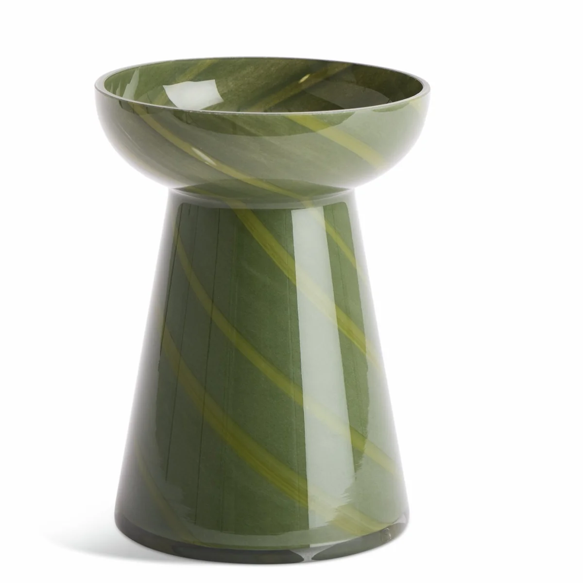 Habitat Glass Swirl Small Candle Holder – image 2