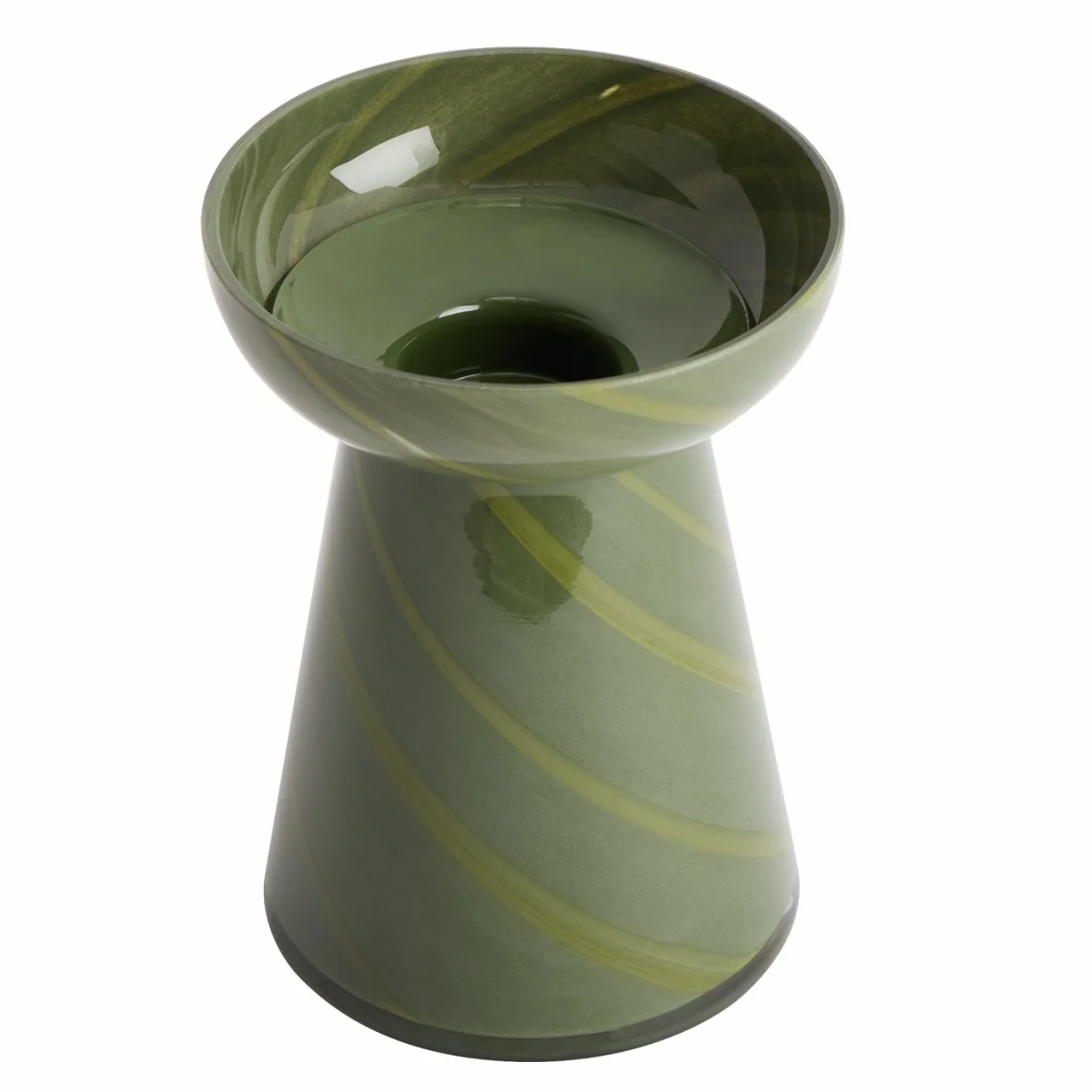 Habitat Glass Swirl Small Candle Holder – image 3