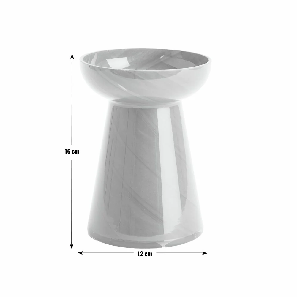 Habitat Glass Swirl Small Candle Holder – image 5