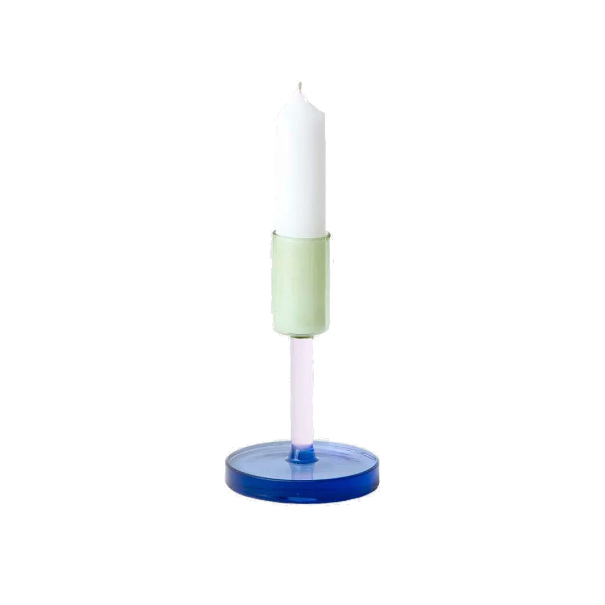 Block Design Block Candleholder Smoke & Amber – image 1