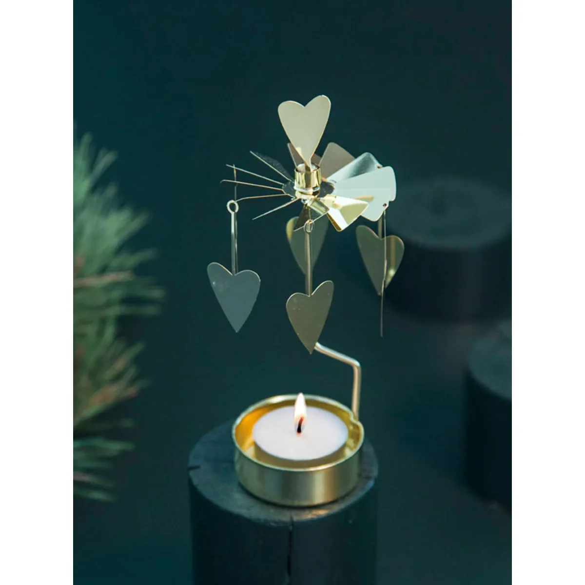 Pluto Produkter Heart Spinner Candle Holder – image 2