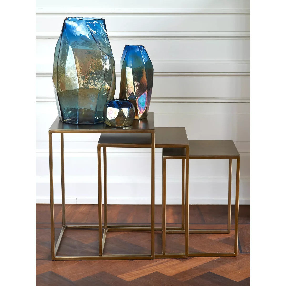 pols potten Graphic Luster Candle Holder, Blue – image 4