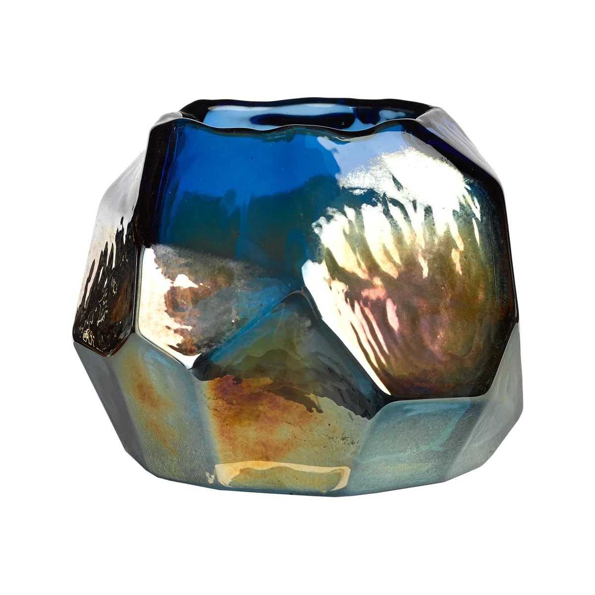 pols potten Graphic Luster Candle Holder, Blue – image 1