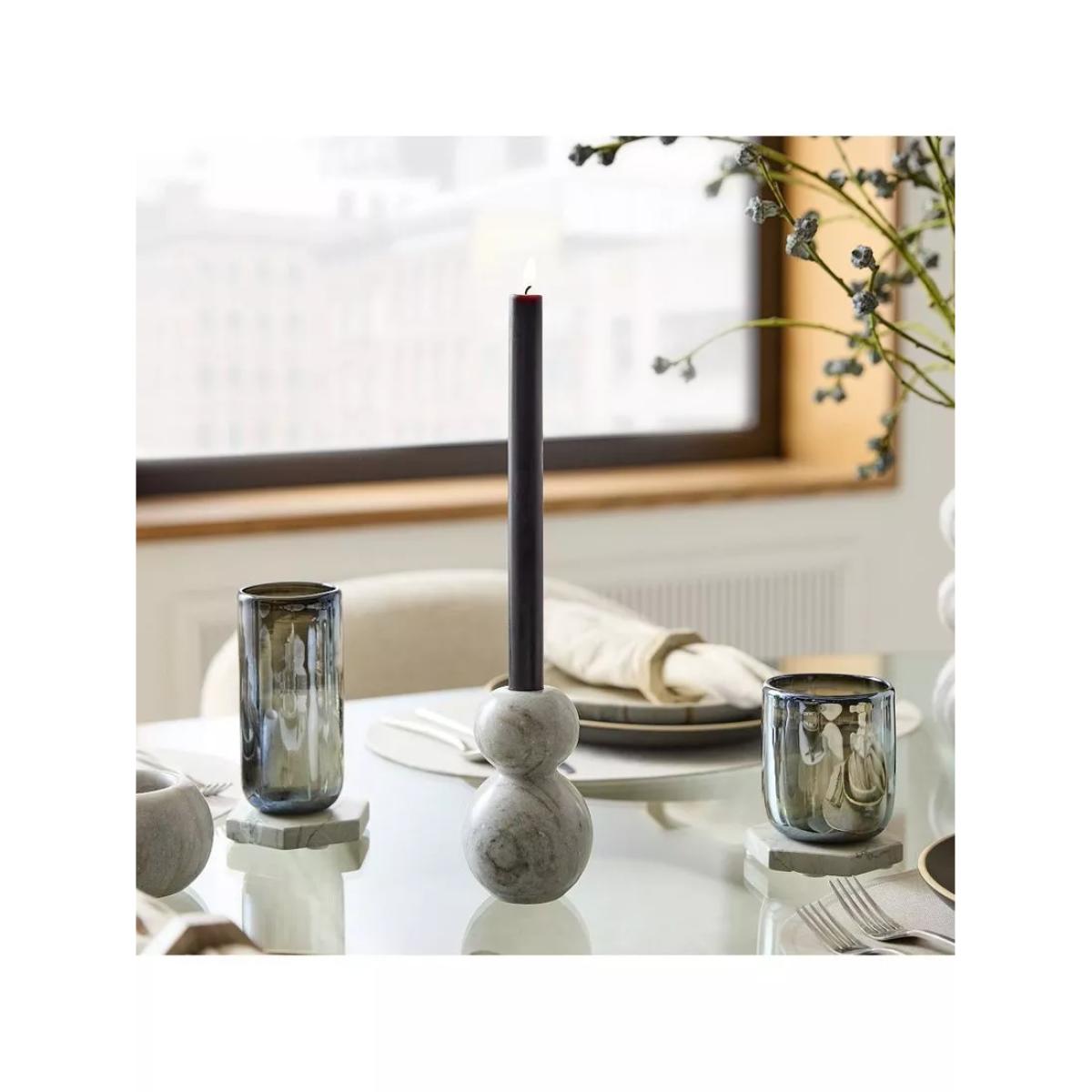 west elm Kali Marble Tapered Candle Holder, H13cm, Medium – image 6