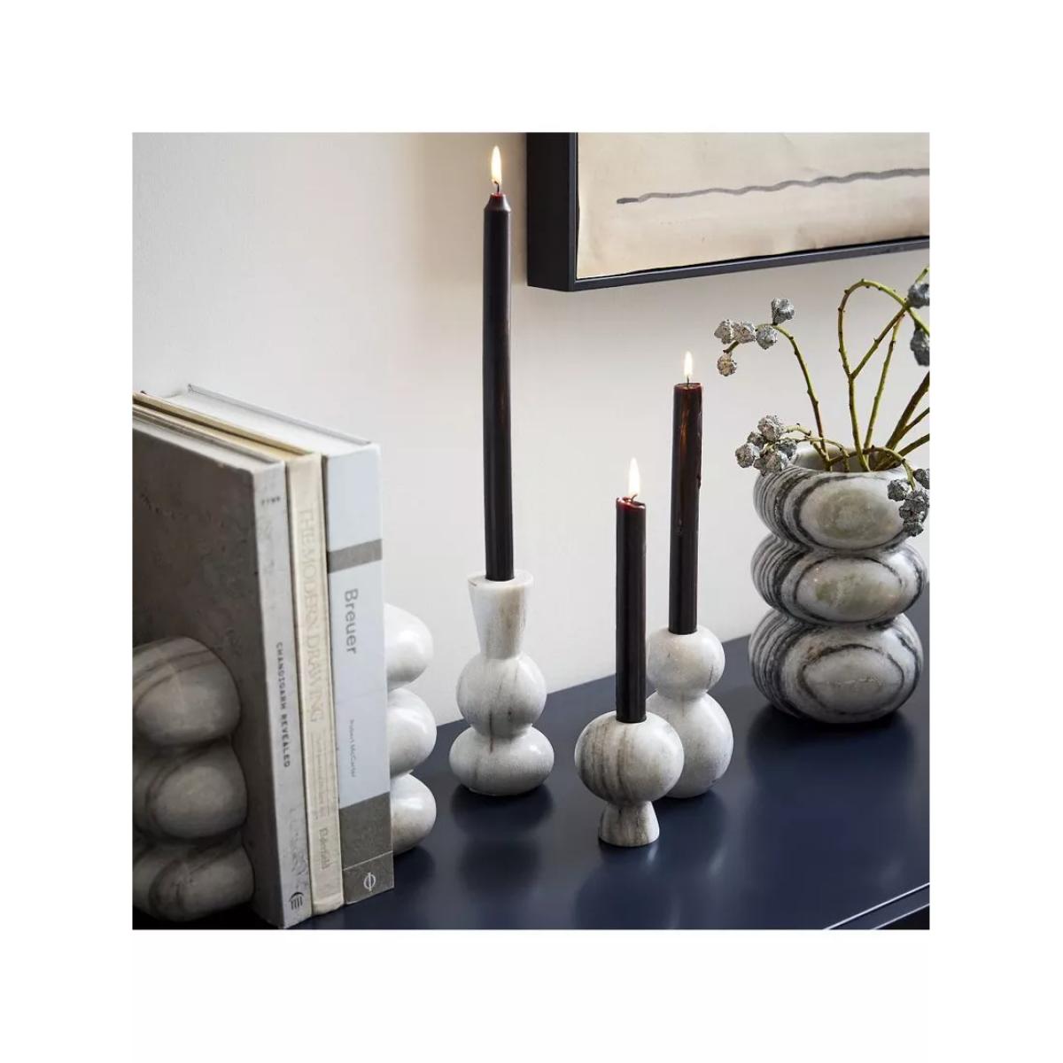 west elm Kali Marble Tapered Candle Holder, H9cm, Small – image 6
