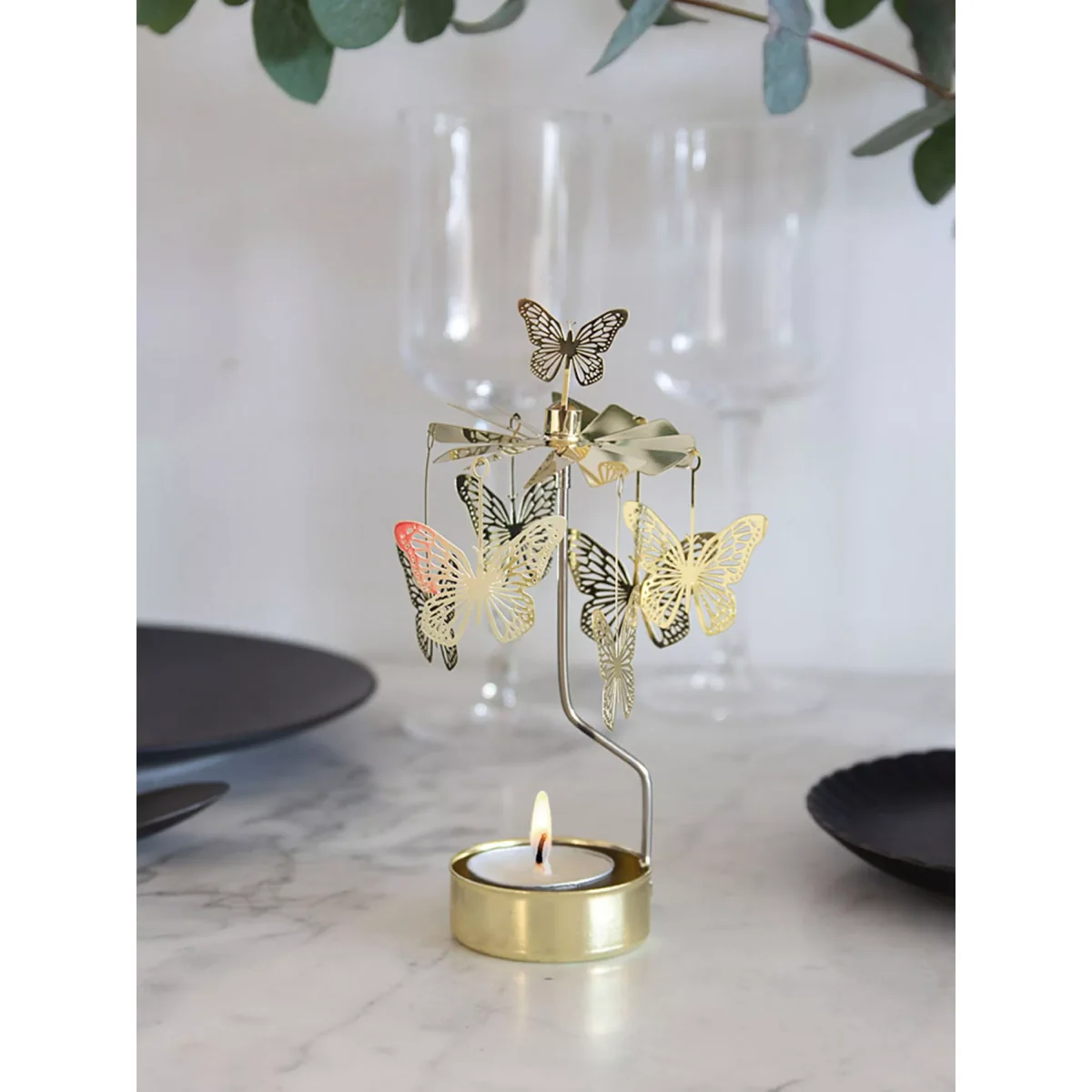 Pluto Produkter Butterfly Spinner Candle Holder – image 3