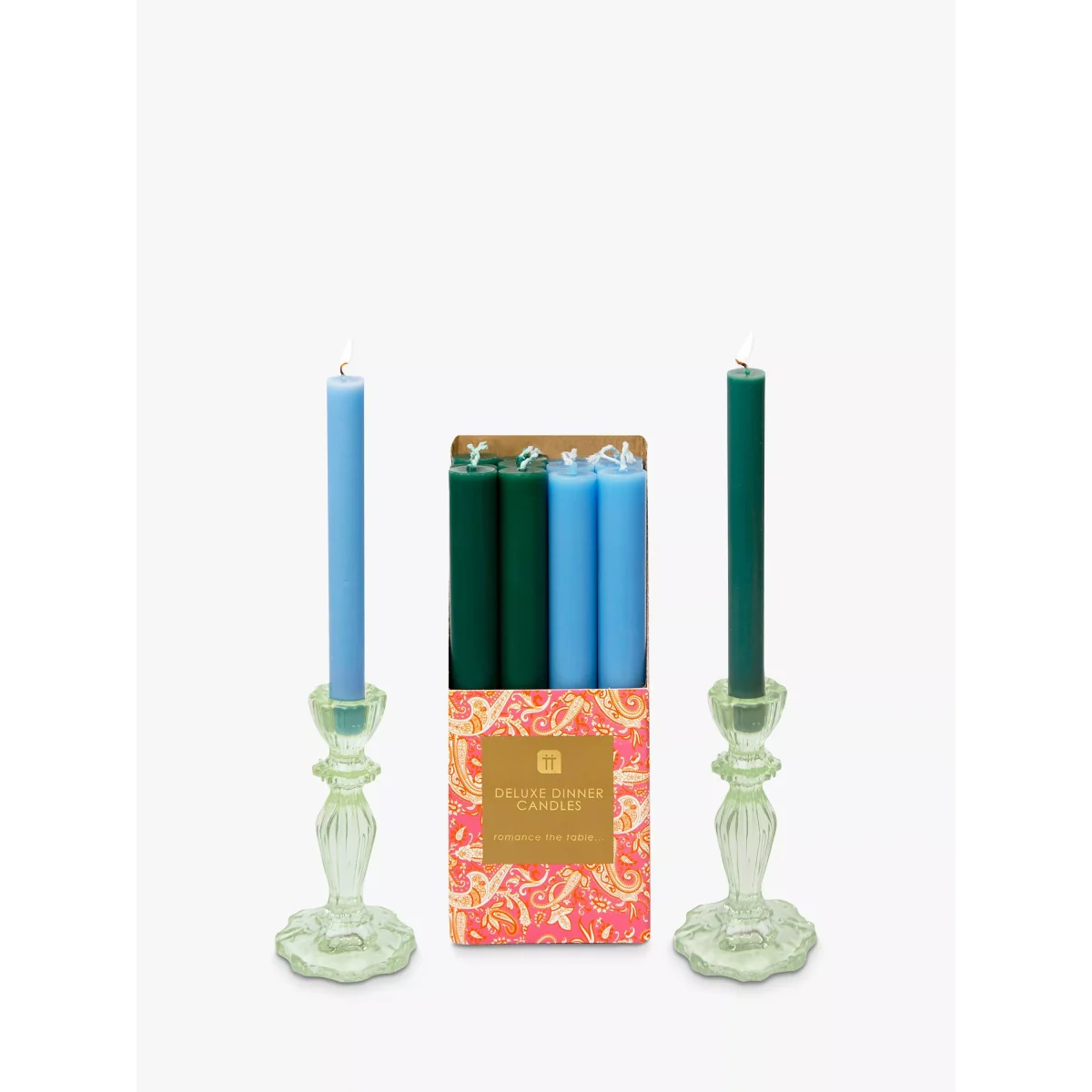 Talking Tables Dinner Candlesticks & Glass Candle Holder, 150g – image 2