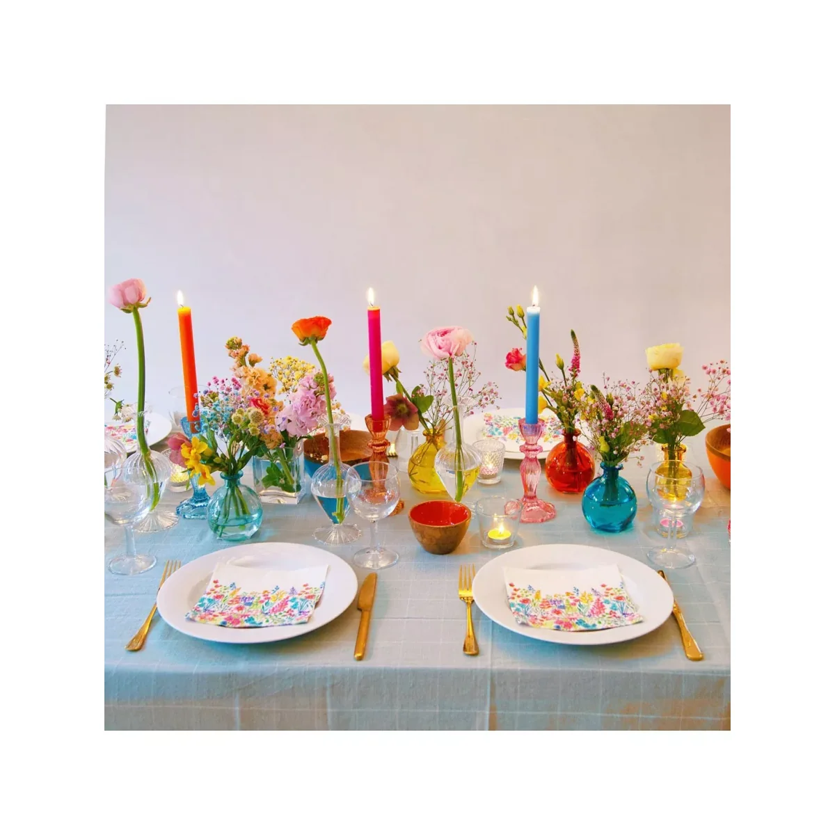 Talking Tables Dinner Candlesticks & Glass Candle Holder, 150g – image 3