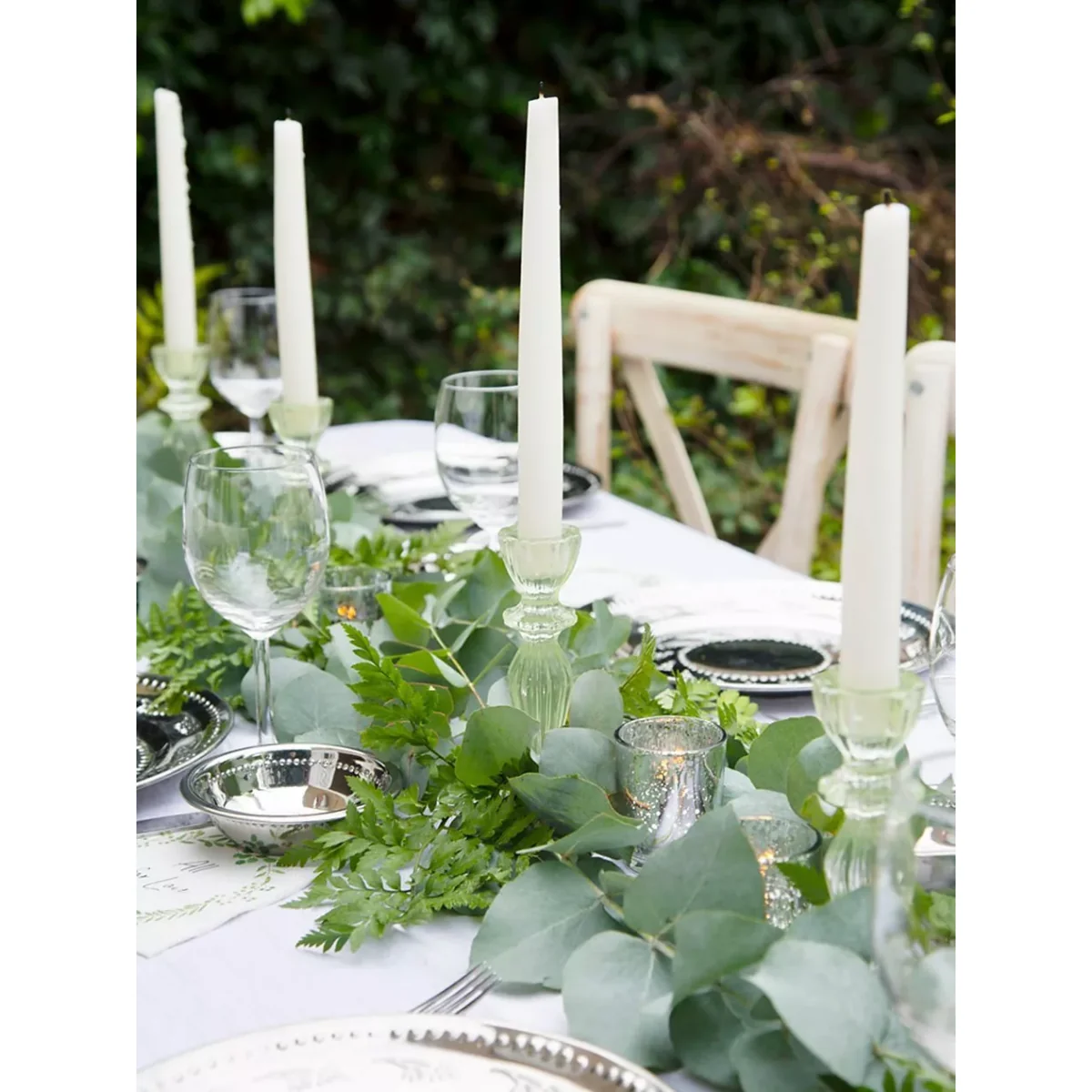 Talking Tables Dinner Candlesticks & Glass Candle Holder, 150g – image 5