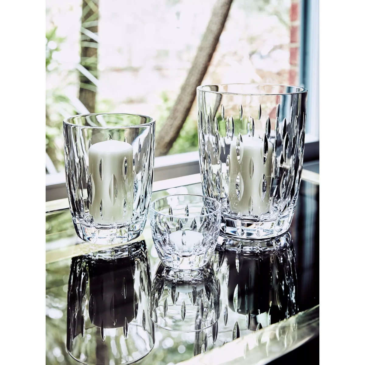 Waterford Enis Cut Hurricane Candle Holder, Small – image 3