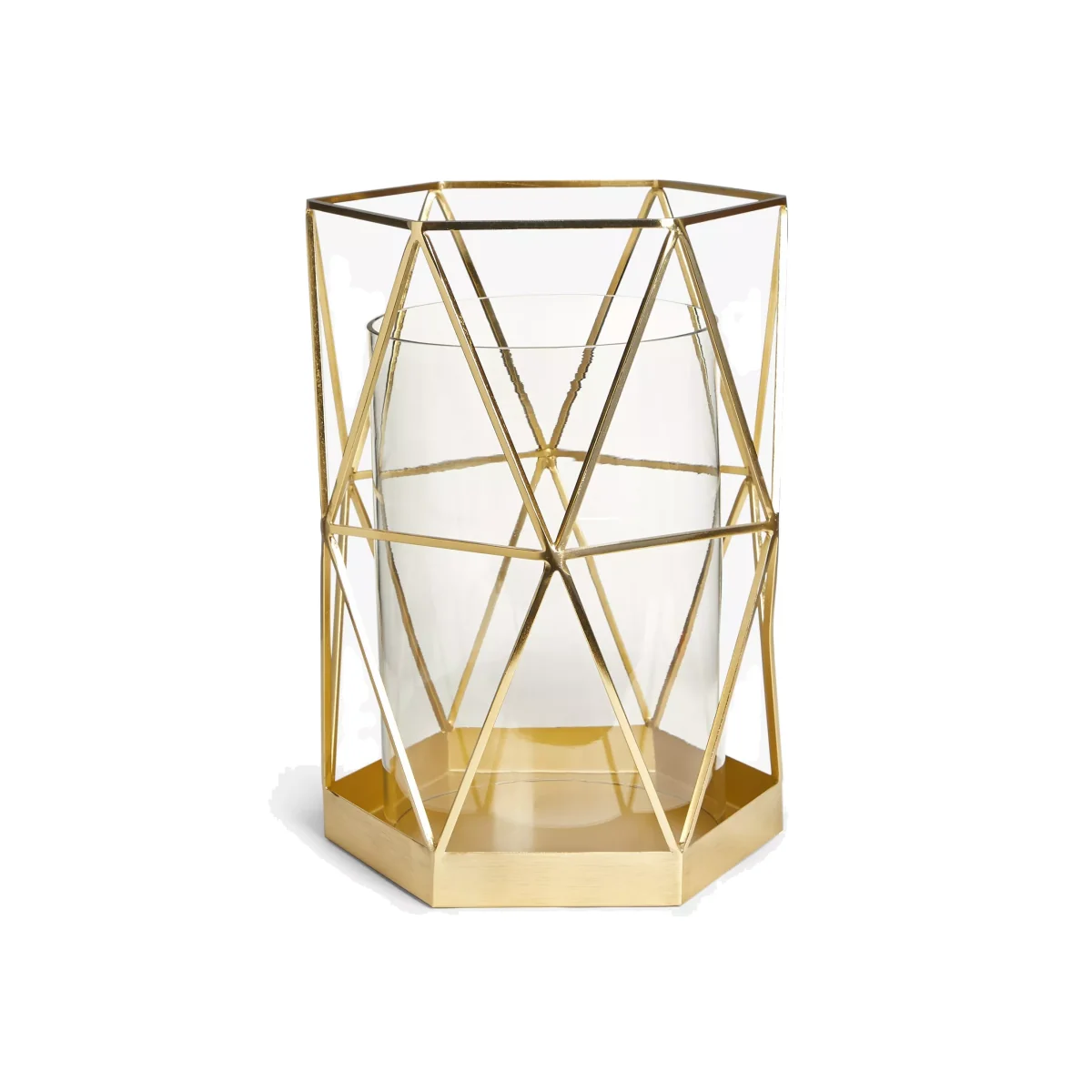 John Lewis & Partners Geo Hurricane Candle Holder, H37 cm – image 1