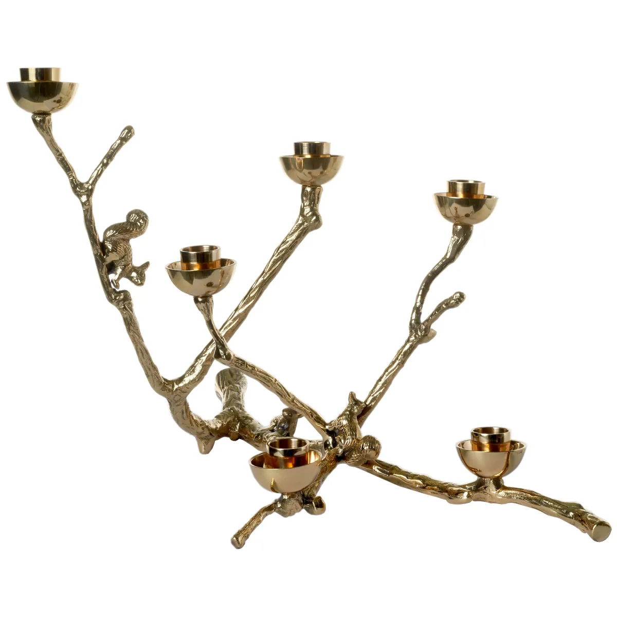 pols potten Twiggy with Squirrels Candle Holder, Gold – image 2