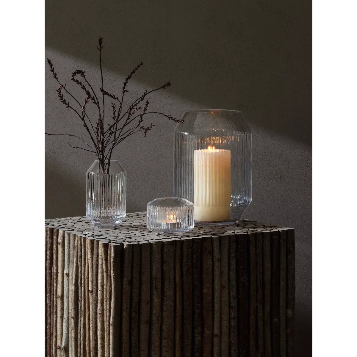 LSA International Clear Lantern Candle Holder, H26 cm – image 3