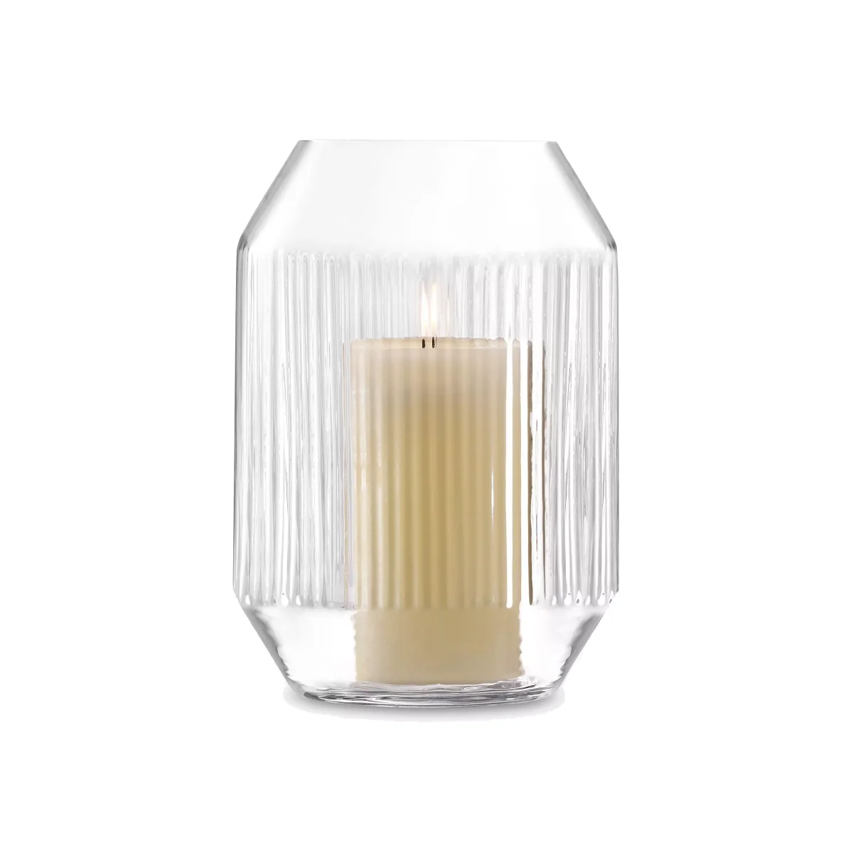 LSA International Clear Lantern Candle Holder, H26 cm – image 1