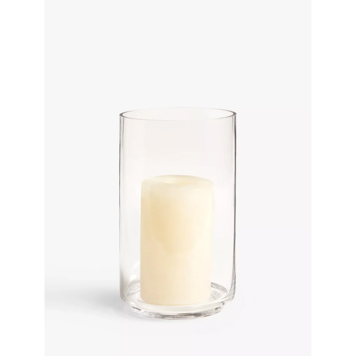 John Lewis Clear Glass Hurricane Candle Holder – image 2
