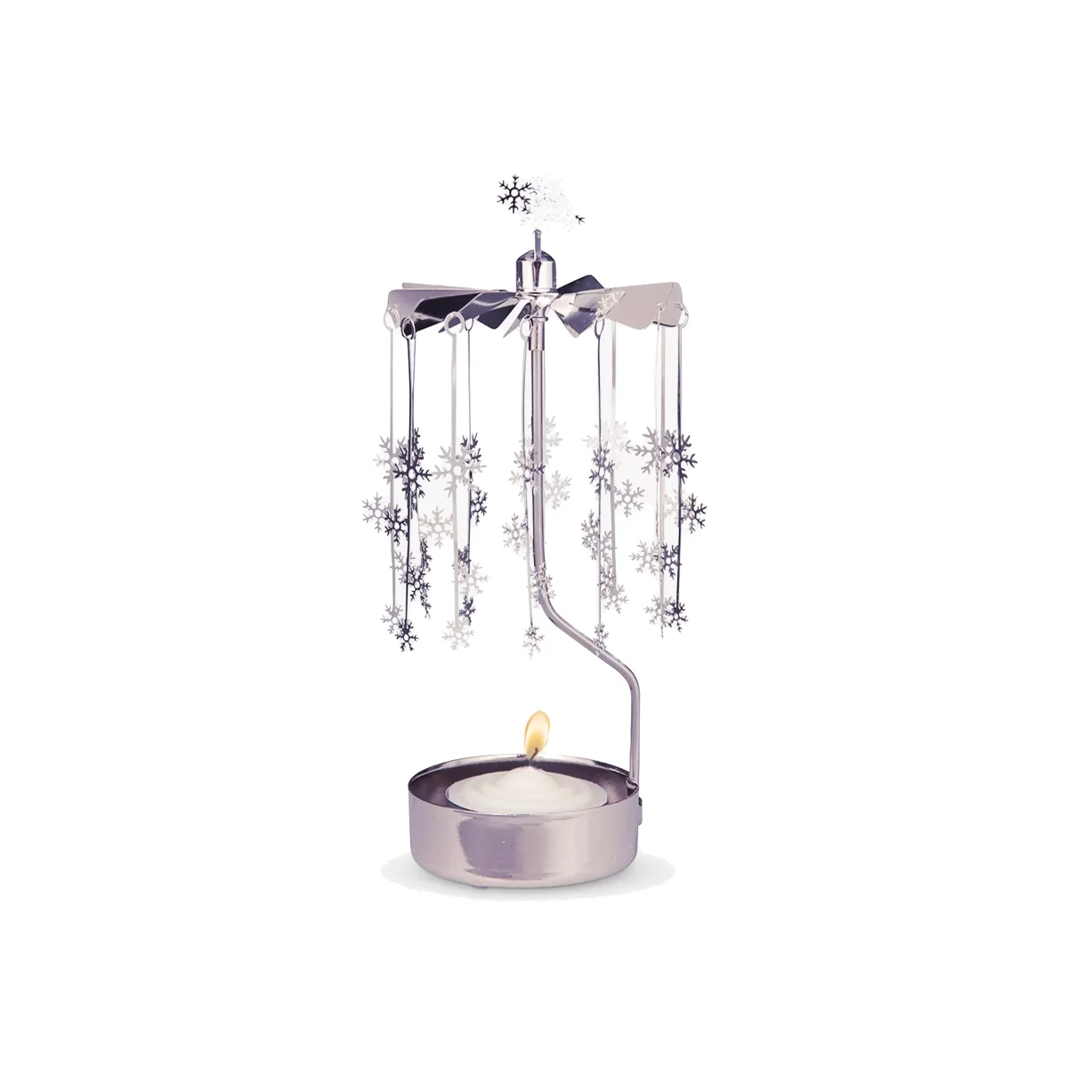 Pluto Produkter Snowflake Spinner Tealight Candle Holder – image 1