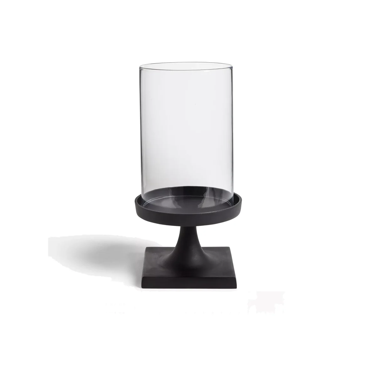 John Lewis & Partners Hurricane Candle Holder, Matte Black – image 1