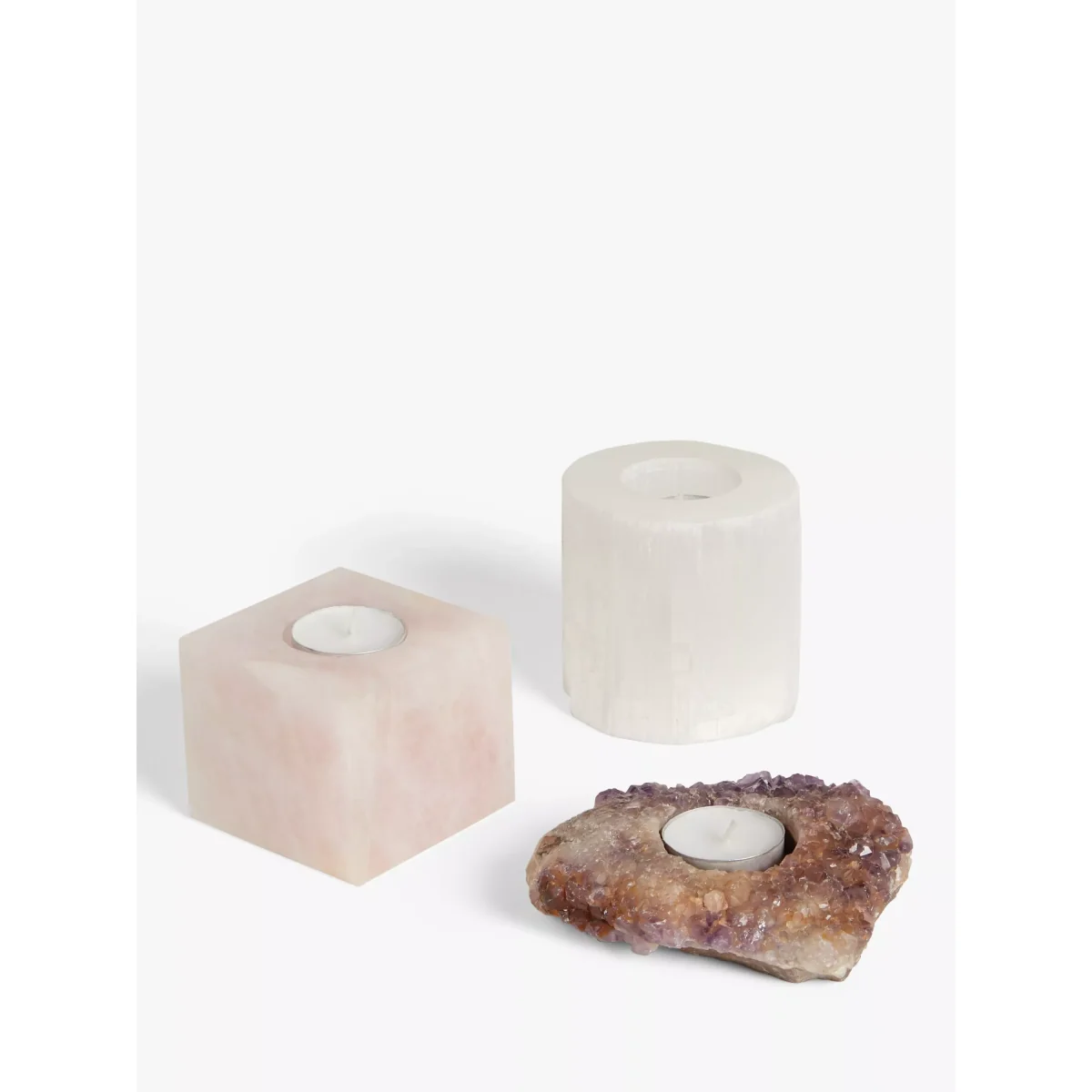 John Lewis & Partners Selnite Crystal Tealight Candle Holder – image 3
