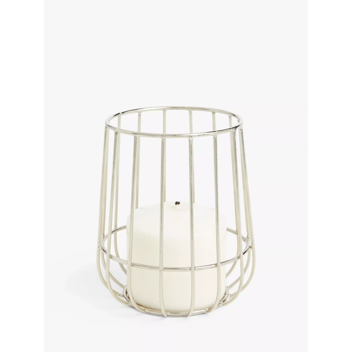 John Lewis & Partners Silver Cage Lantern Candle Holder, H18 cm – image 2