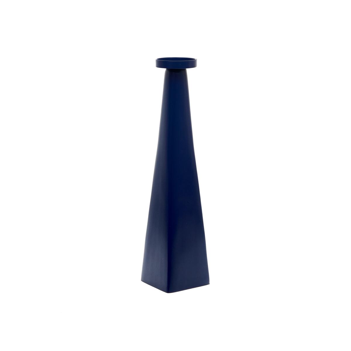 Yuba small blue aluminium candlestick – image 1