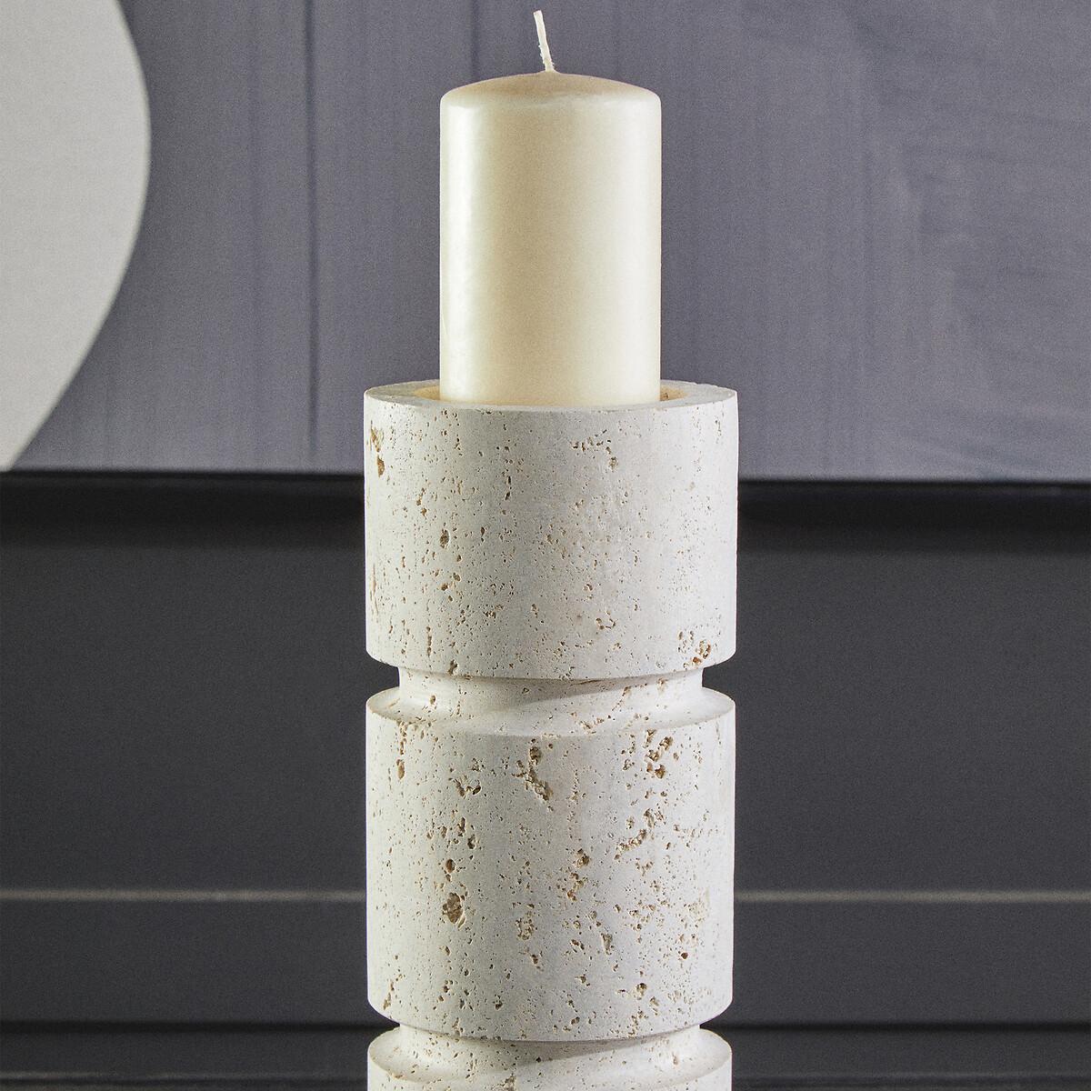 30cm Tibor Travertine Candle Holder – image 1