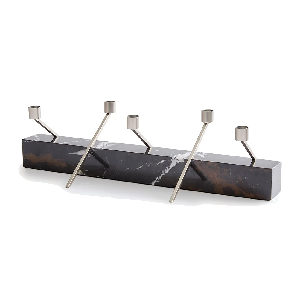 Sebastiano Marble Centrepiece Candle Holder, Height 21.3cm