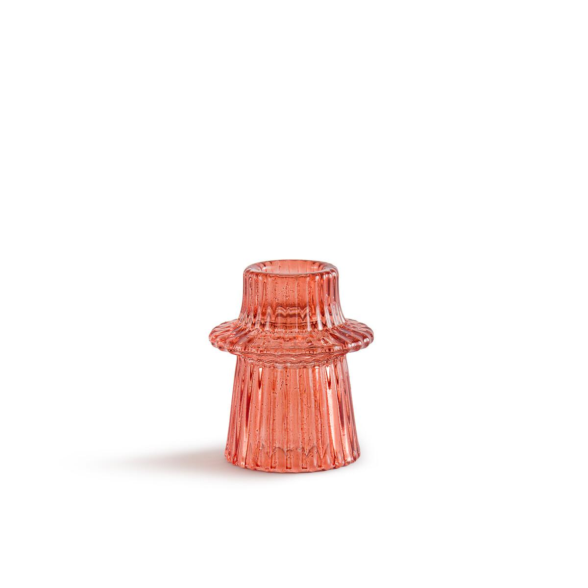Sabri 6.8cm High Coloured Textured Glass Candlestick – image 2