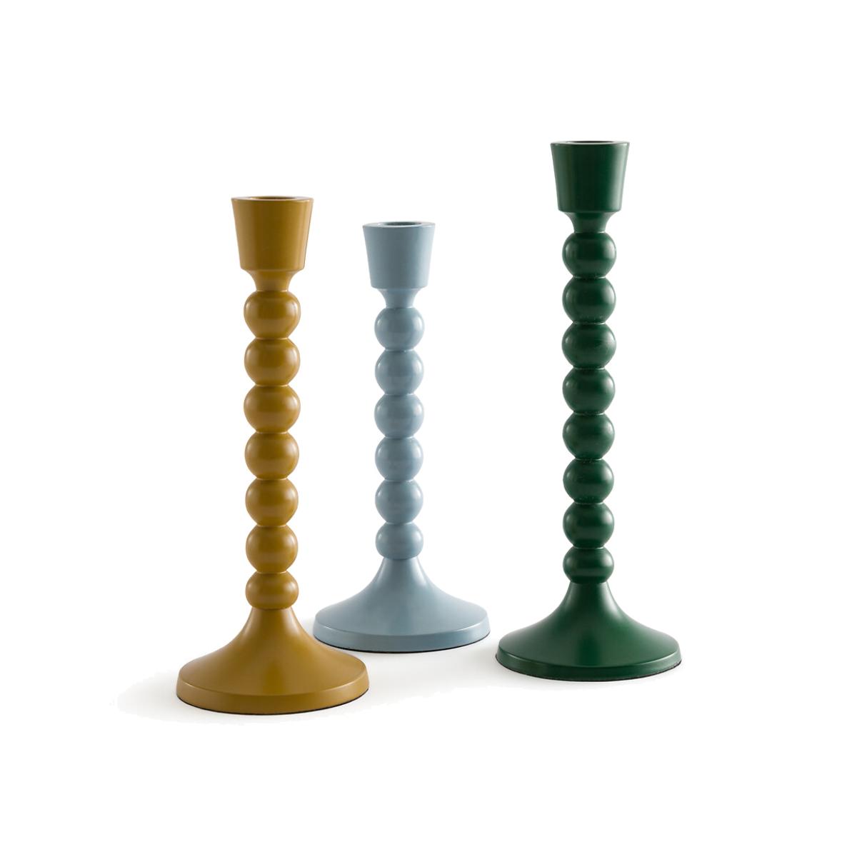 Set of 3 Riya Metal Candlesticks – image 1