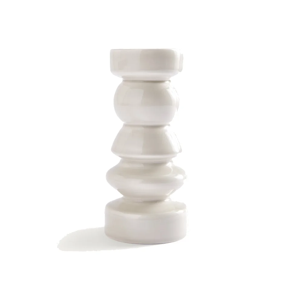 Cefalu Glazed Earthenware Candle Holder, Height 20cm