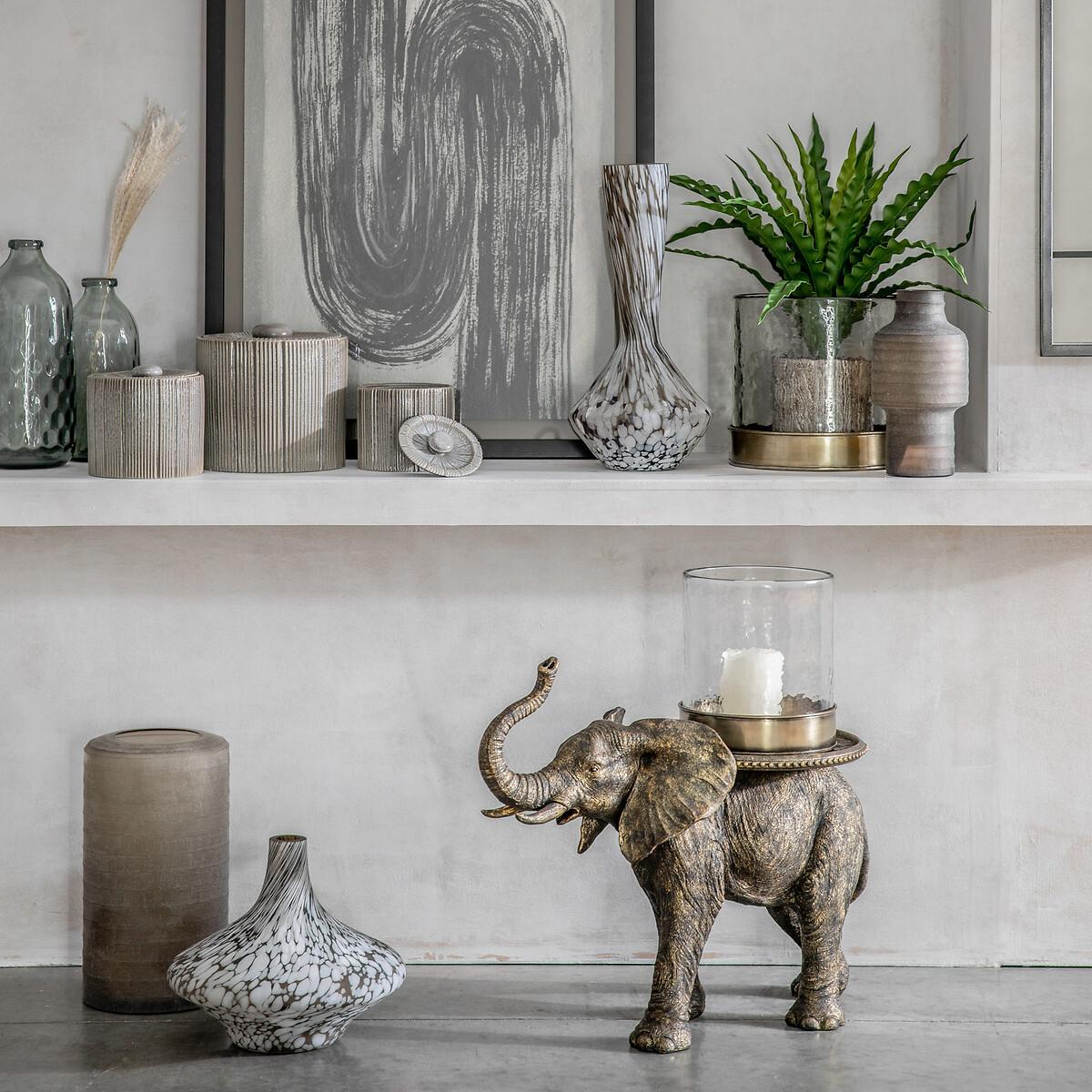 22cm Bronze Hurricane Candle Holder – image 2