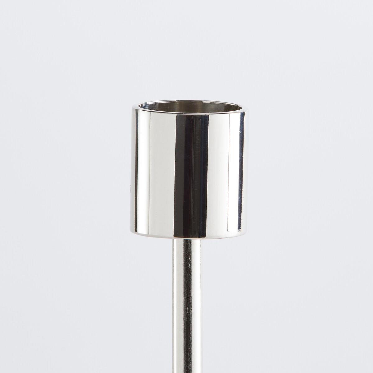 Alie Double Candle Holder in Chrome-Plated Steel – image 3