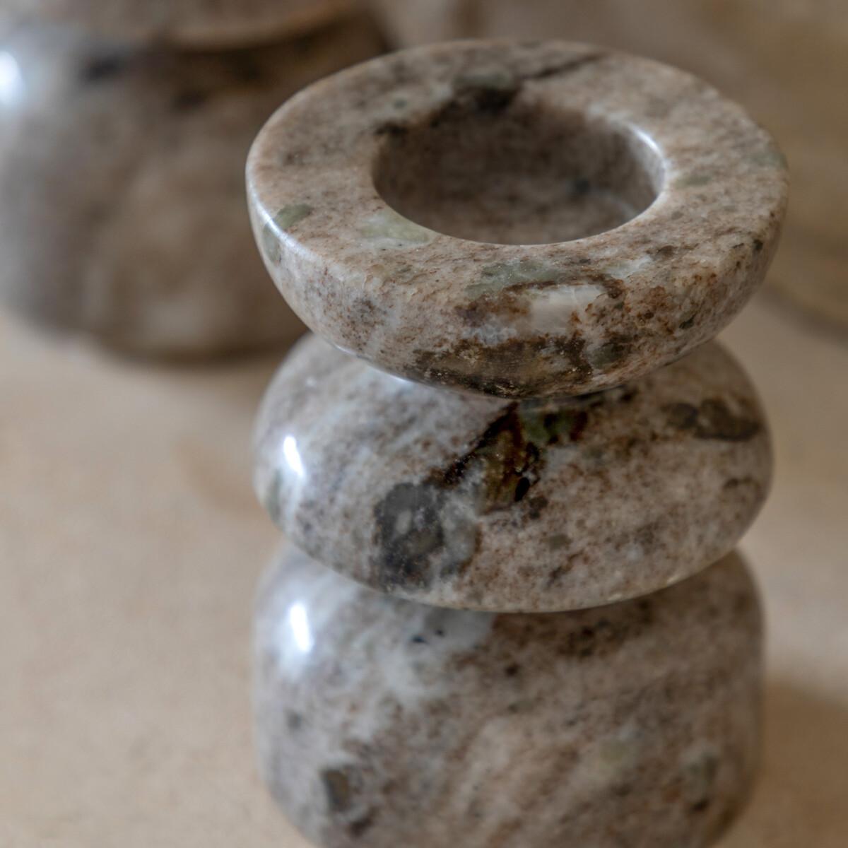 Set of 2 Azuaga Marble Candlesticks – image 2