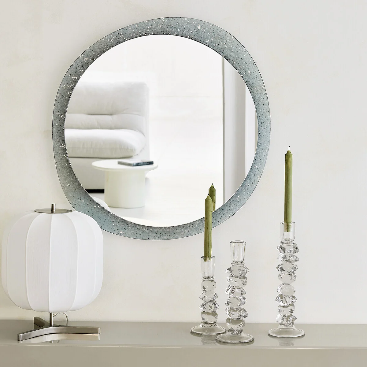 Qimera Transparent Glass Candlestick H23cm – image 2