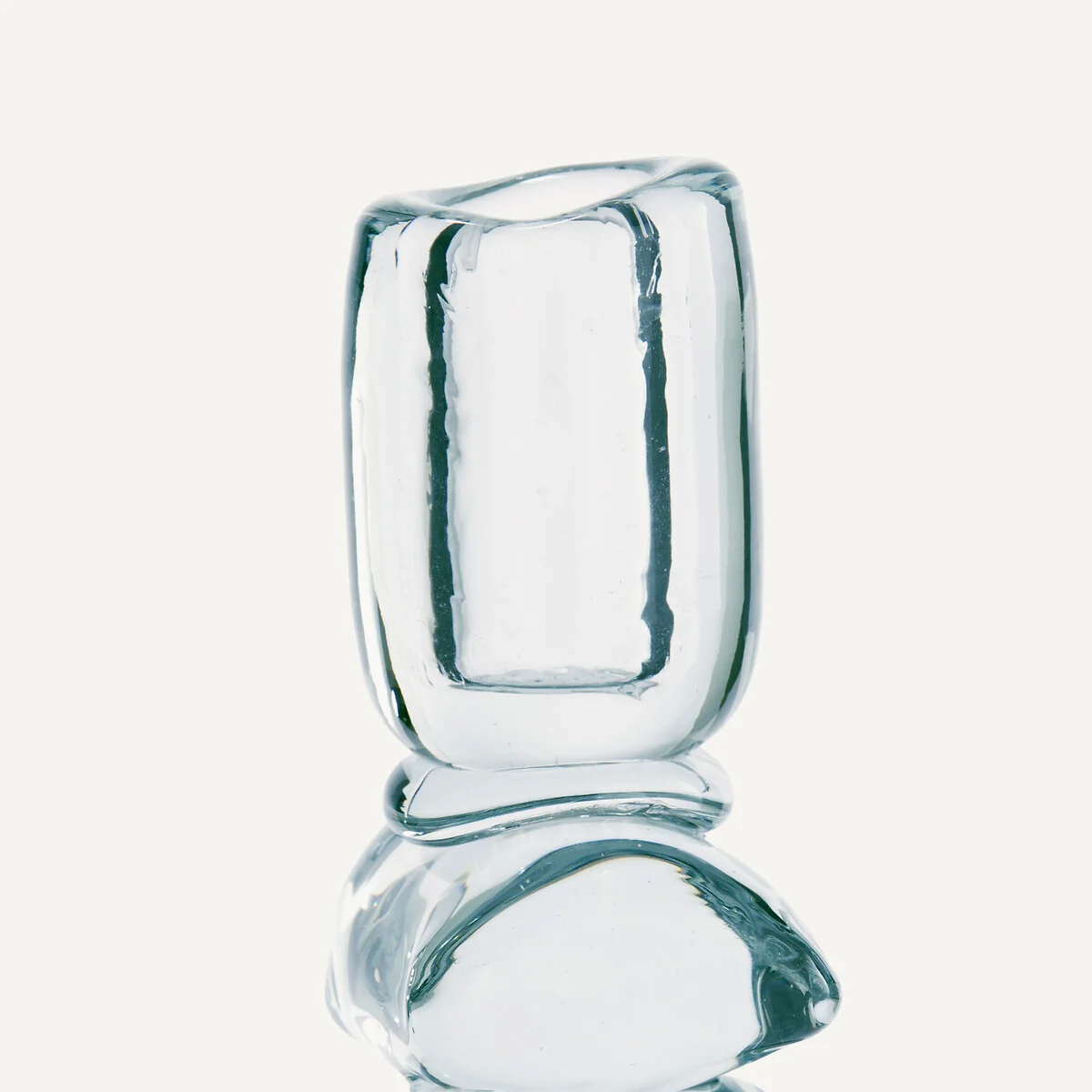 Qimera Transparent Glass Candlestick H23cm – image 4