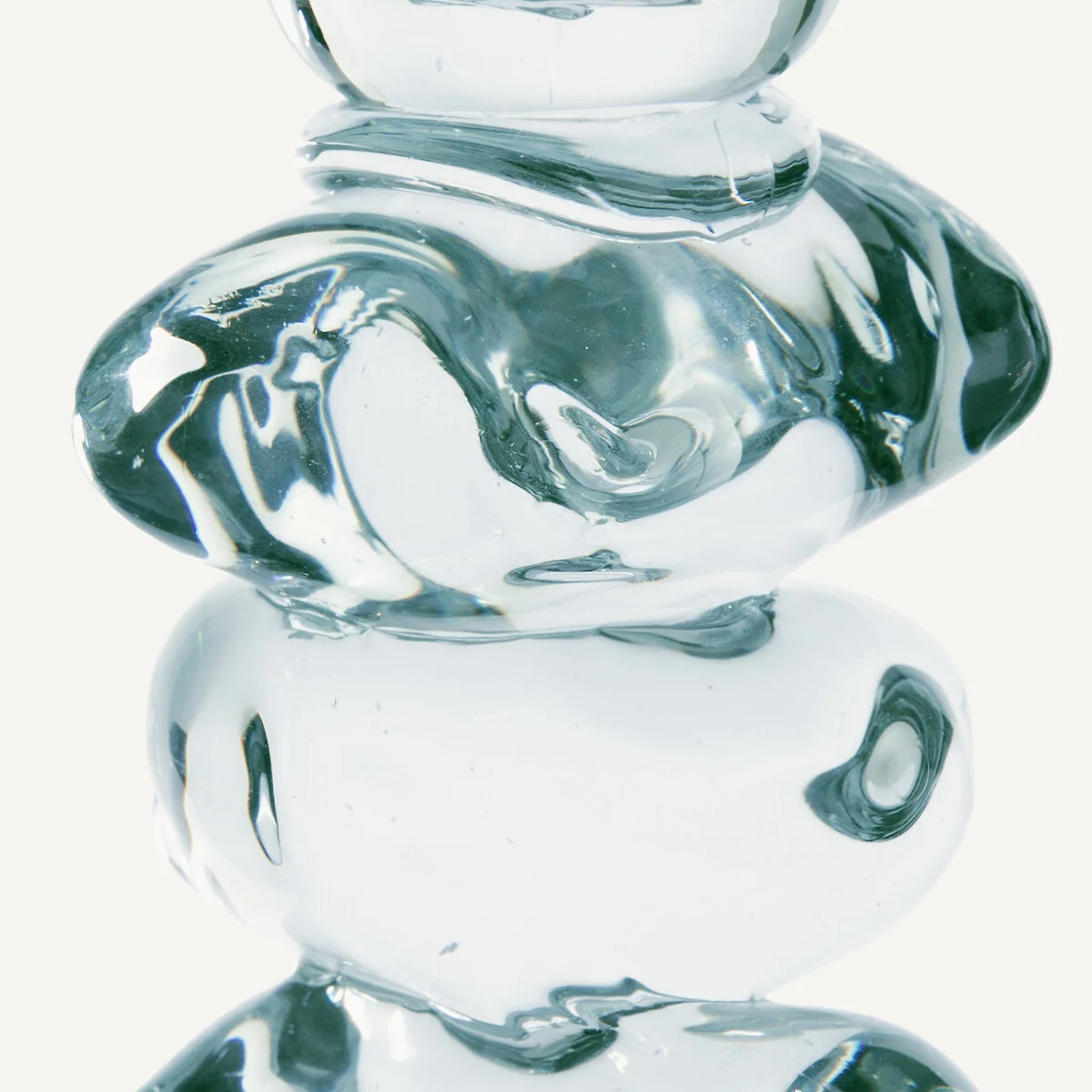 Qimera Transparent Glass Candlestick H23cm – image 5