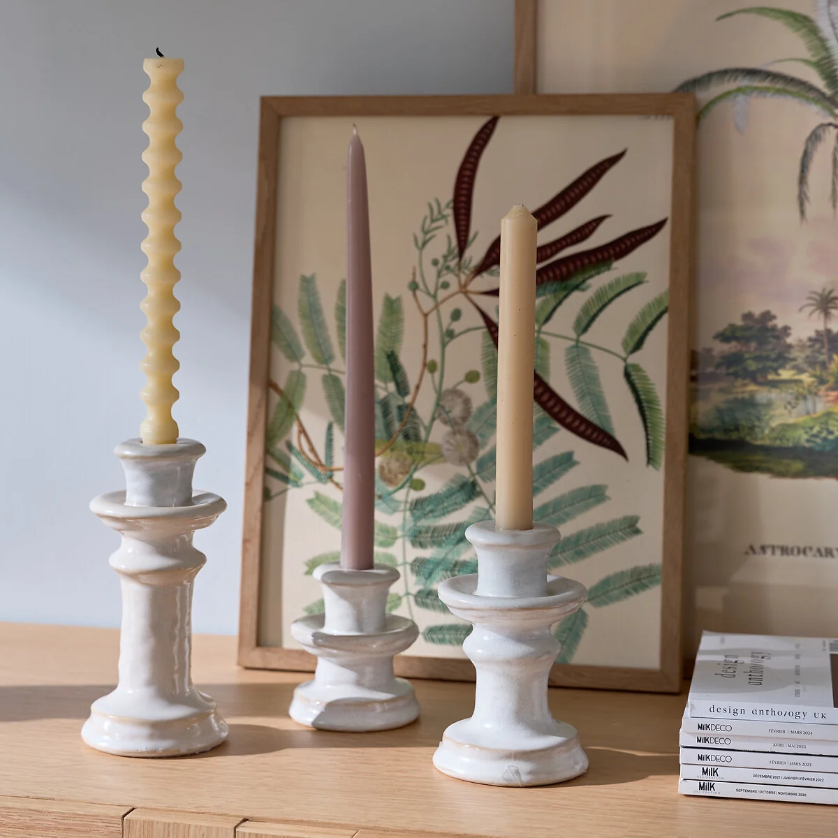 Thodri Ceramic Candle Holder H19.5cm – image 2