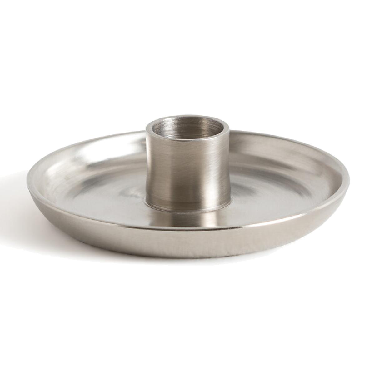 Vela Round Aluminium Candlestick – image 1