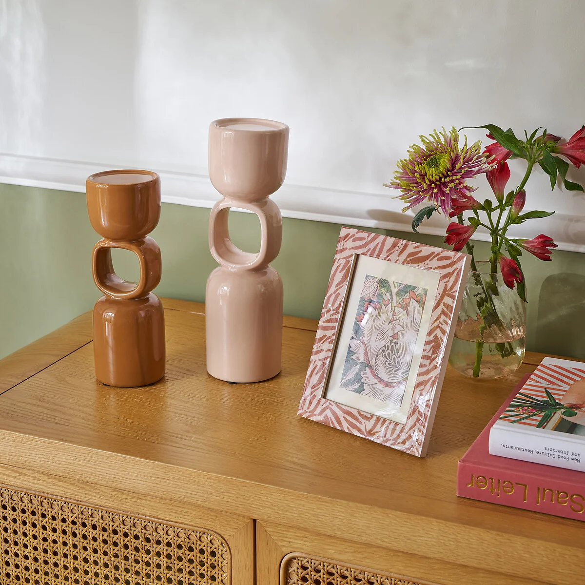 Fomea Ceramic Sculptural Candleholder Height 31cm – image 2
