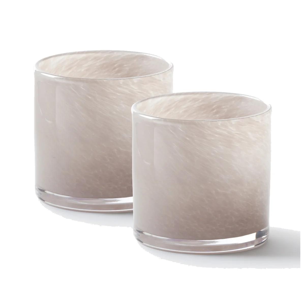 Set of 2 Iva Tealight Holders in Coloured Glass – image 1